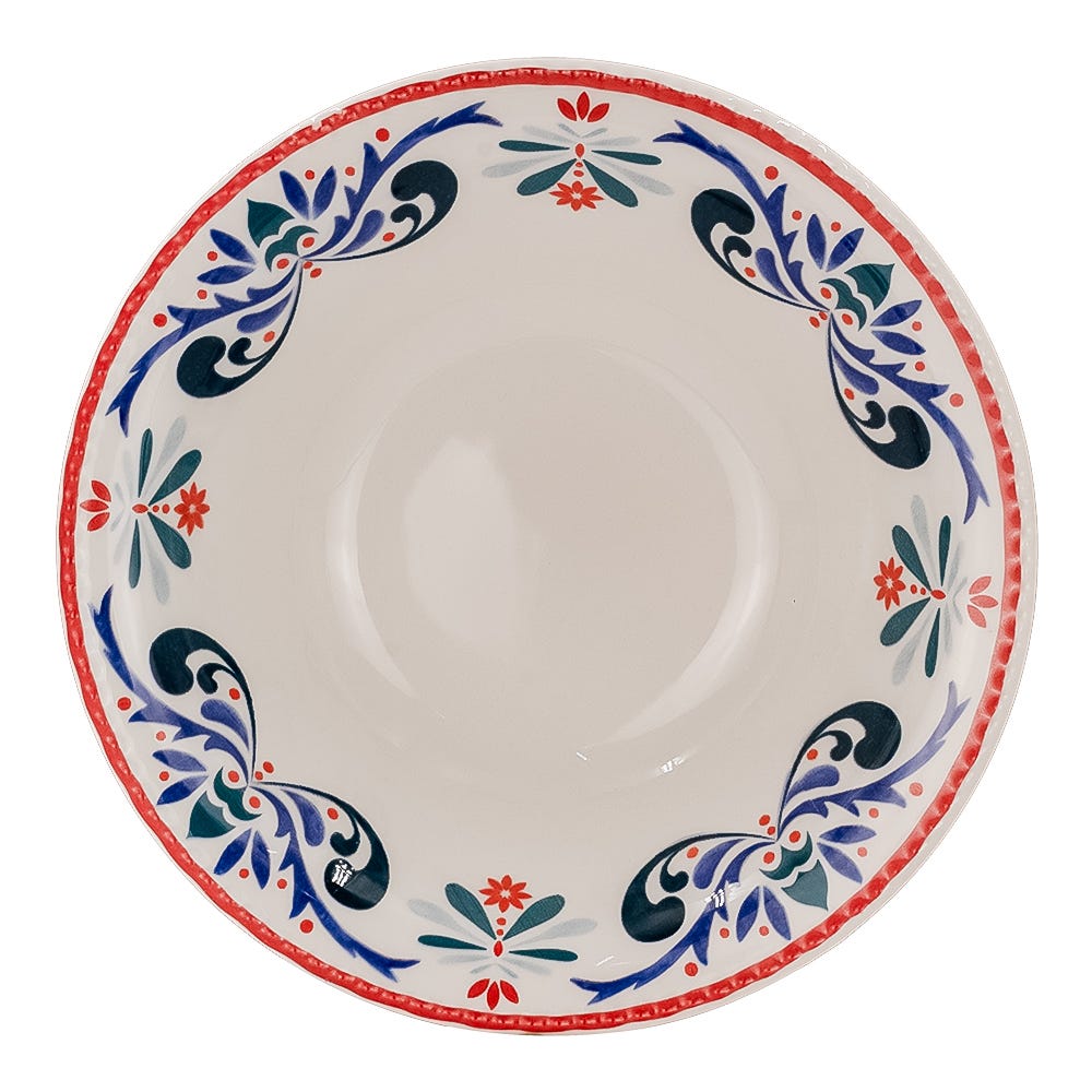 Vajilla de cerámica decorada 16 piezas Antonella VL108F040116 Corona