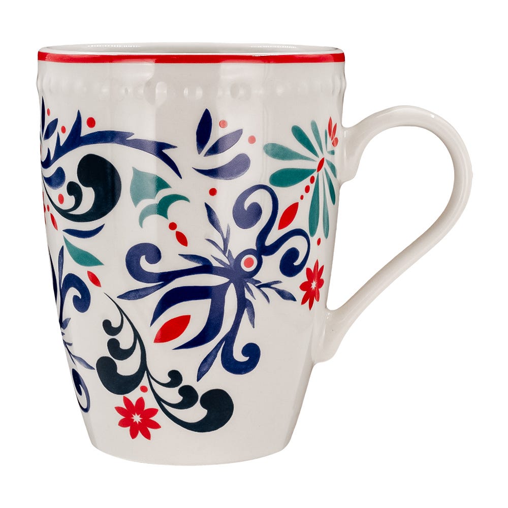 Vajilla de cerámica decorada 16 piezas Antonella VL108F040116 Corona