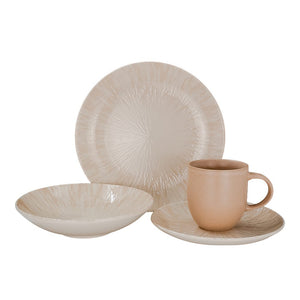 Vajilla de cerámica decorada 16 piezas Nyssa VL193J0401 Corona