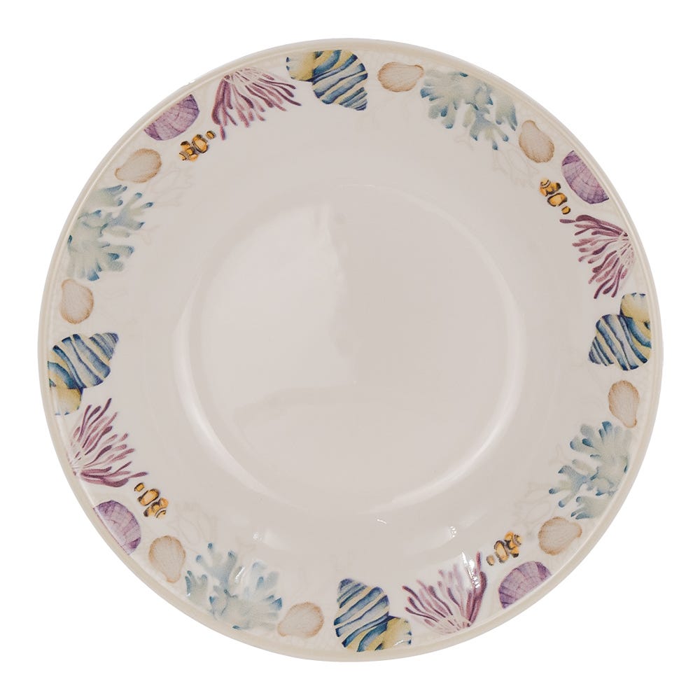 Vajilla de cerámica decorada 16 piezas Bahari VL164J040 Corona