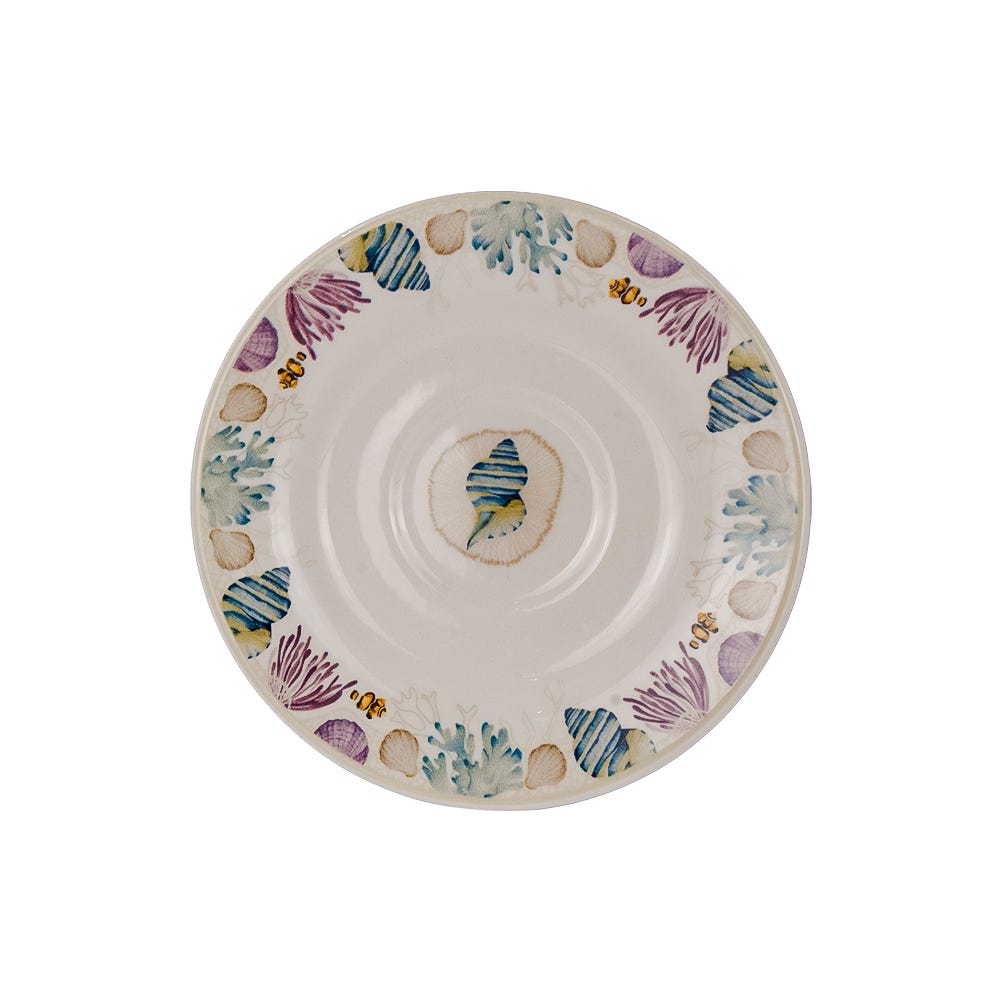 Vajilla de cerámica decorada 16 piezas Bahari VL164J040 Corona