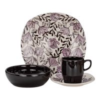 Vajilla de cerámica decorada 16 piezas Lira VL149G040116 Corona