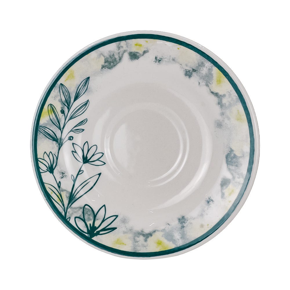 Vajilla de cerámica decorada 16 piezas Cala VL156G040116 Corona