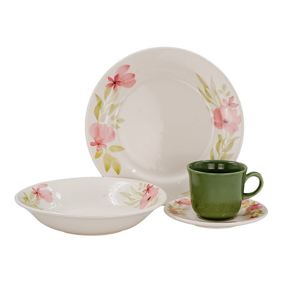 Vajilla de cerámica decorada 16 piezas Danna VL193F040116 Corona