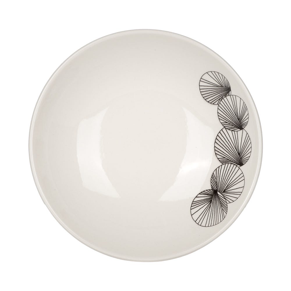 Vajilla cuadrada de cerámica decorada 16 piezas Noa VL139A040316 Corona