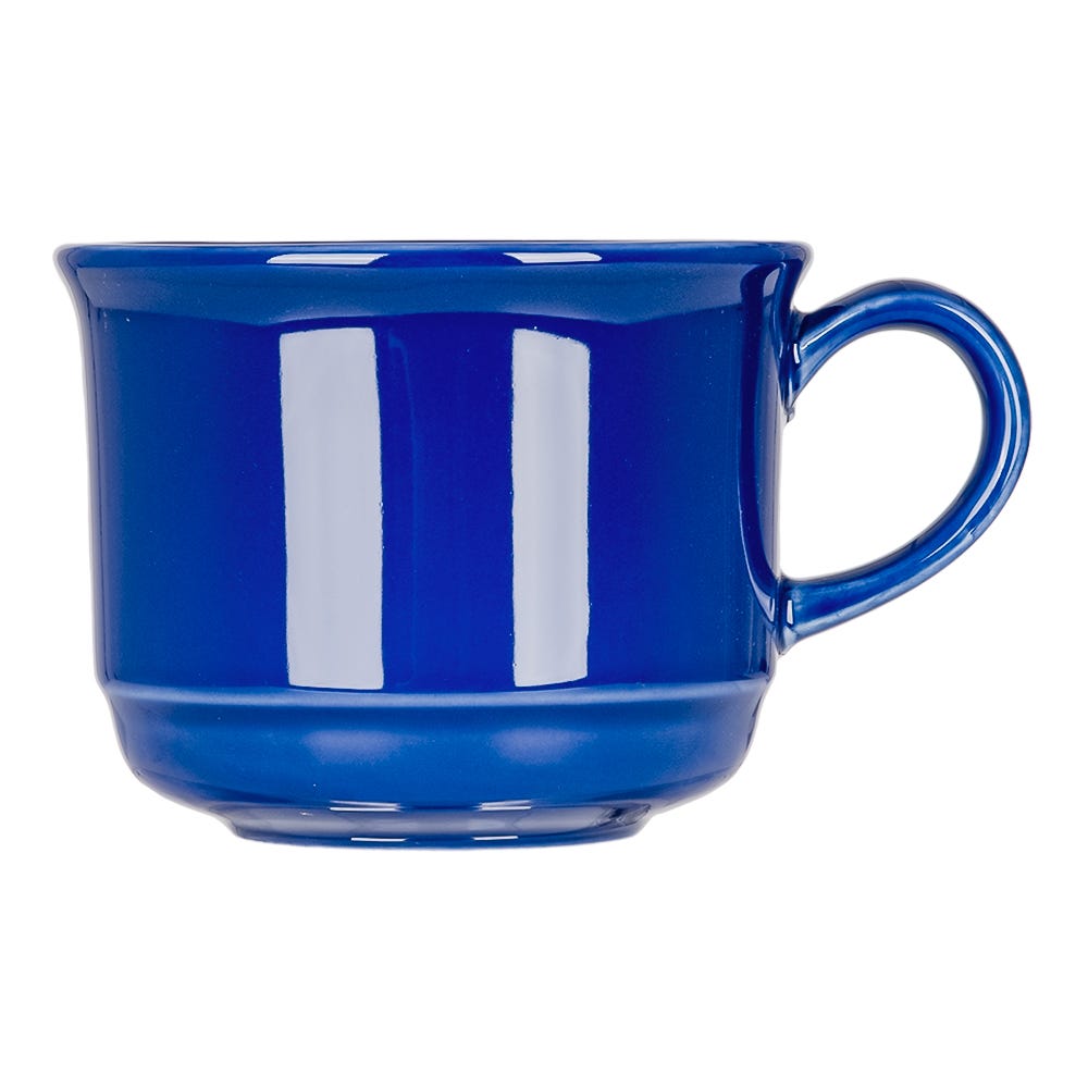 Vajilla de cerámica decorada 16 piezas Jaspe azul VL172E040116 Corona