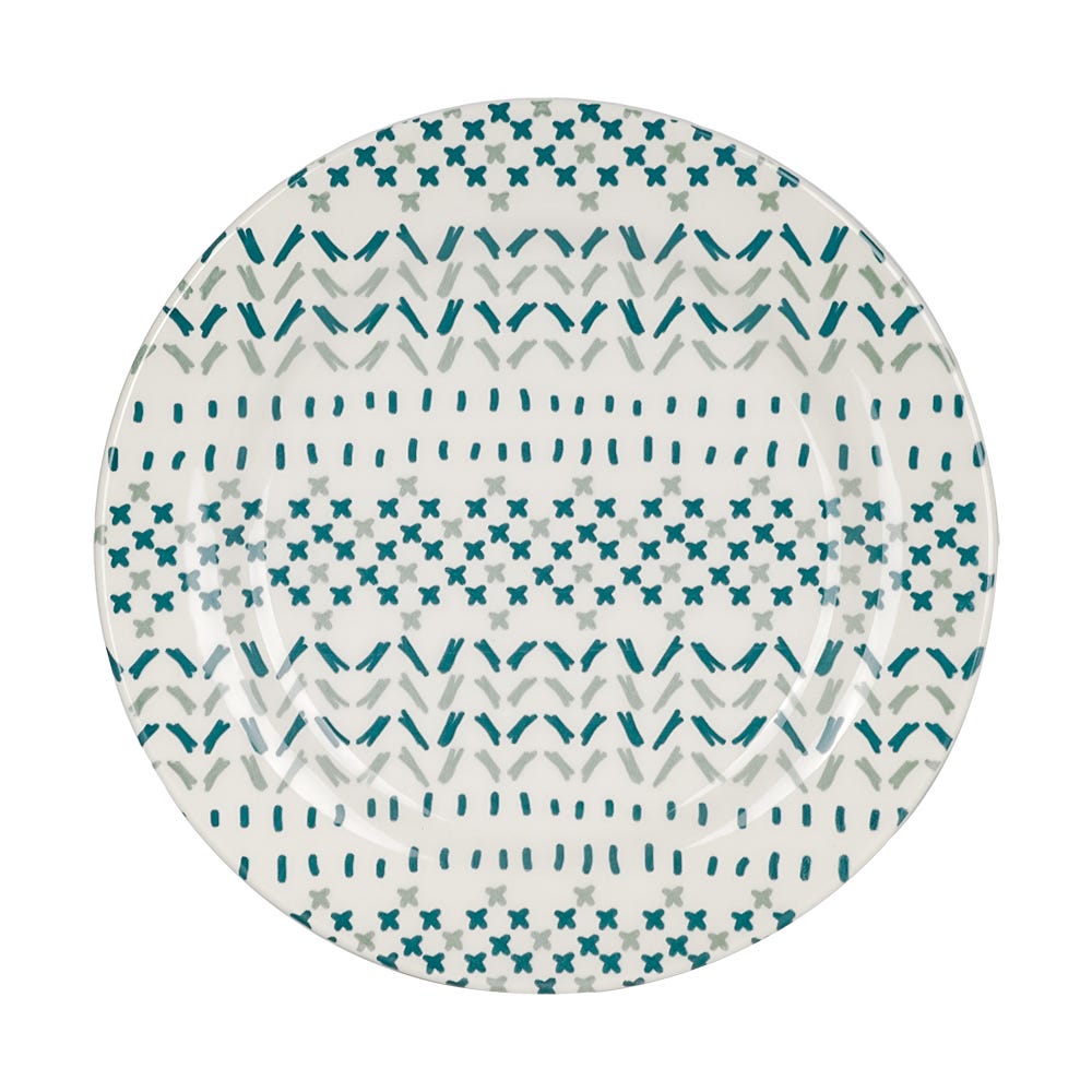 Vajilla de cerámica decorada 16 piezas Zulu VL175E040216 Corona