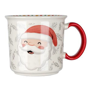 Taza jumbo de cerámica decorada 400 ml varios decorados Magia Navideña PL118J406712 Corona