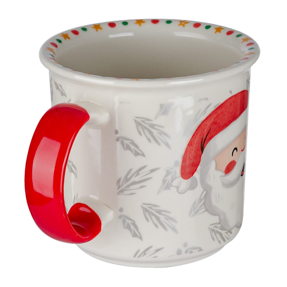 Taza jumbo de cerámica decorada 400 ml varios decorados Magia Navideña PL118J406712 Corona