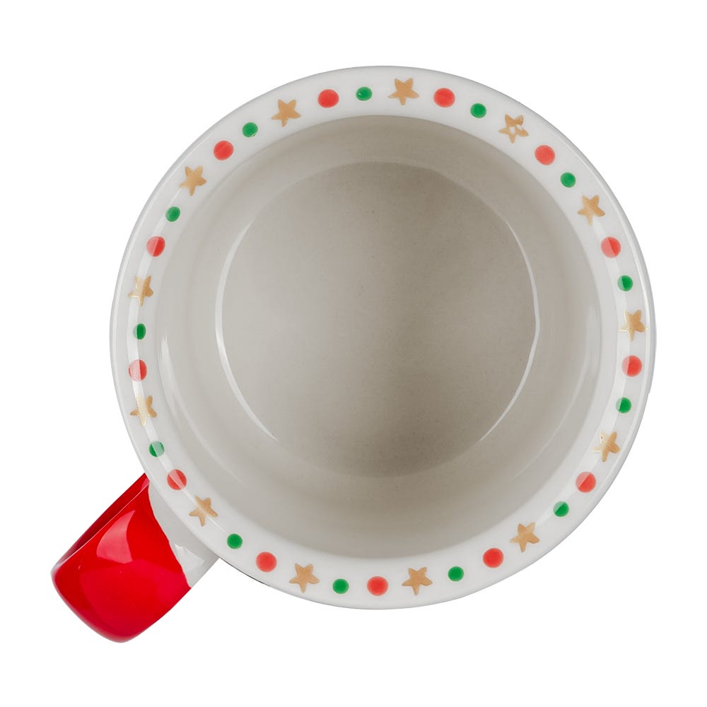 Taza jumbo de cerámica decorada 400 ml varios decorados Magia Navideña PL118J406712 Corona