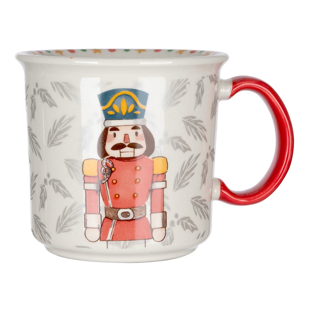 Taza jumbo de cerámica decorada 400 ml varios decorados Magia Navideña PL118J406712 Corona