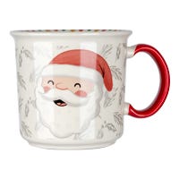 Taza jumbo de cerámica decorada 400 ml varios decorados Magia Navideña PL118J406712 Corona