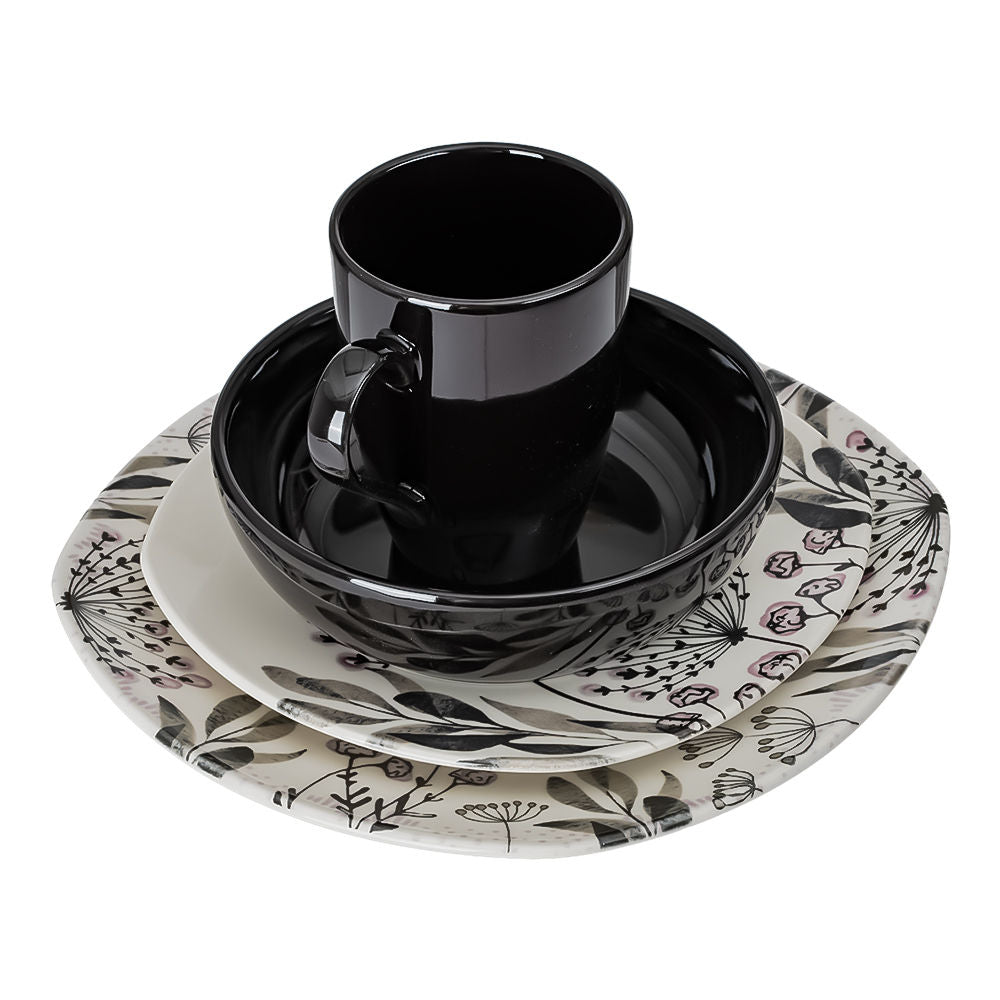 Vajilla de cerámica 16 piezas Vent VL150G040116 Corona