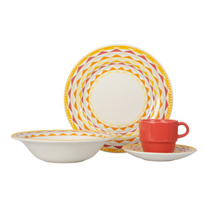 Vajilla de cerámica 16 piezas Serafina VL151J040116 Corona