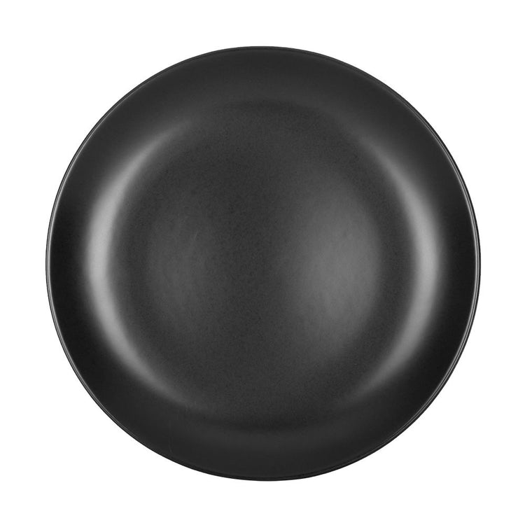 Plato pando de cerámica 25.9 cm Ebano negro PL1894582612 Corona