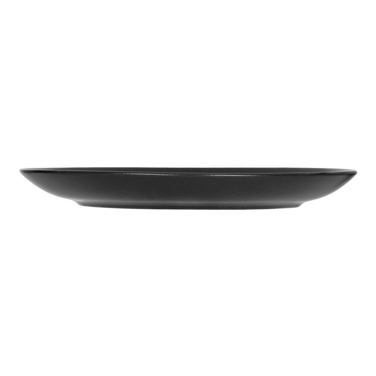 Plato pando de cerámica 25.9 cm Ebano negro PL1894582612 Corona