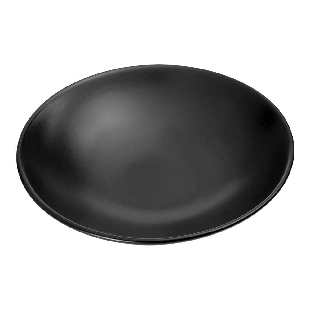 Plato hondo de cerámica 700 ml negro Ébano Corona – vista en ángulo del plato