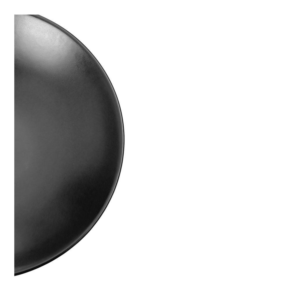 Plato hondo de cerámica 700 ml negro Ébano Corona – vista de perfil del plato