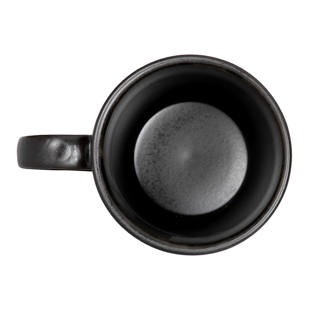 Taza mug de cerámica 379 ml Ebano Pluto negro PL1941526412 Corona