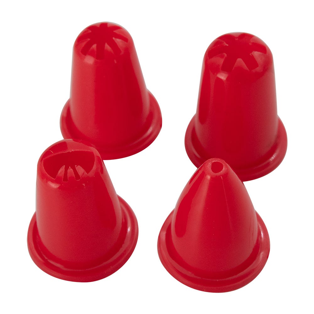 Juego de 4 duyas con manga plástica pastelera CK274-5 Dekora