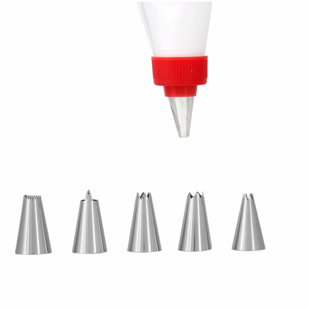 Juego de manga pastelera de plástico con boquillas CK284-2 Dekora