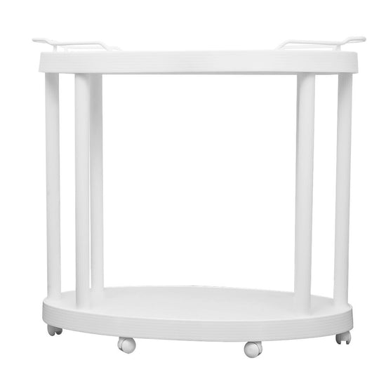 Mesa de plástico ovalada con ruedas sir 722 Italhome