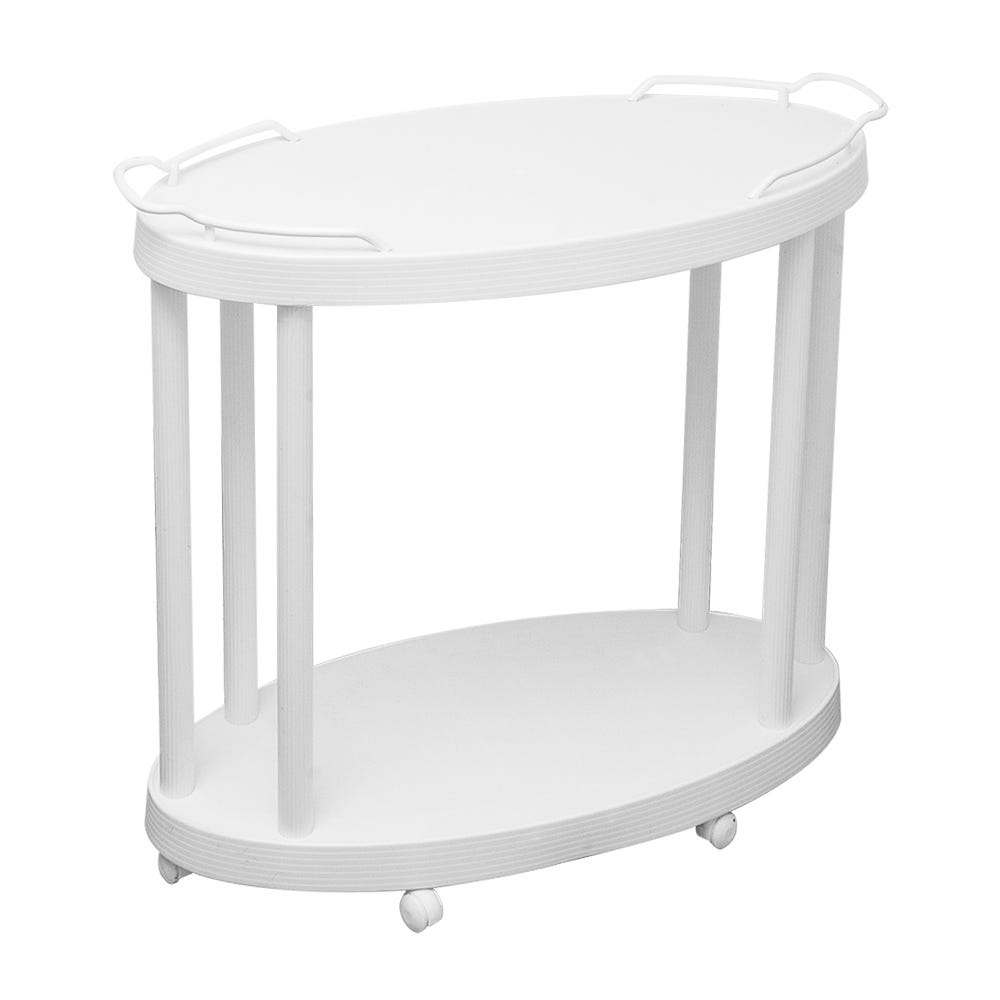 Mesa de plástico ovalada con ruedas sir 722 Italhome