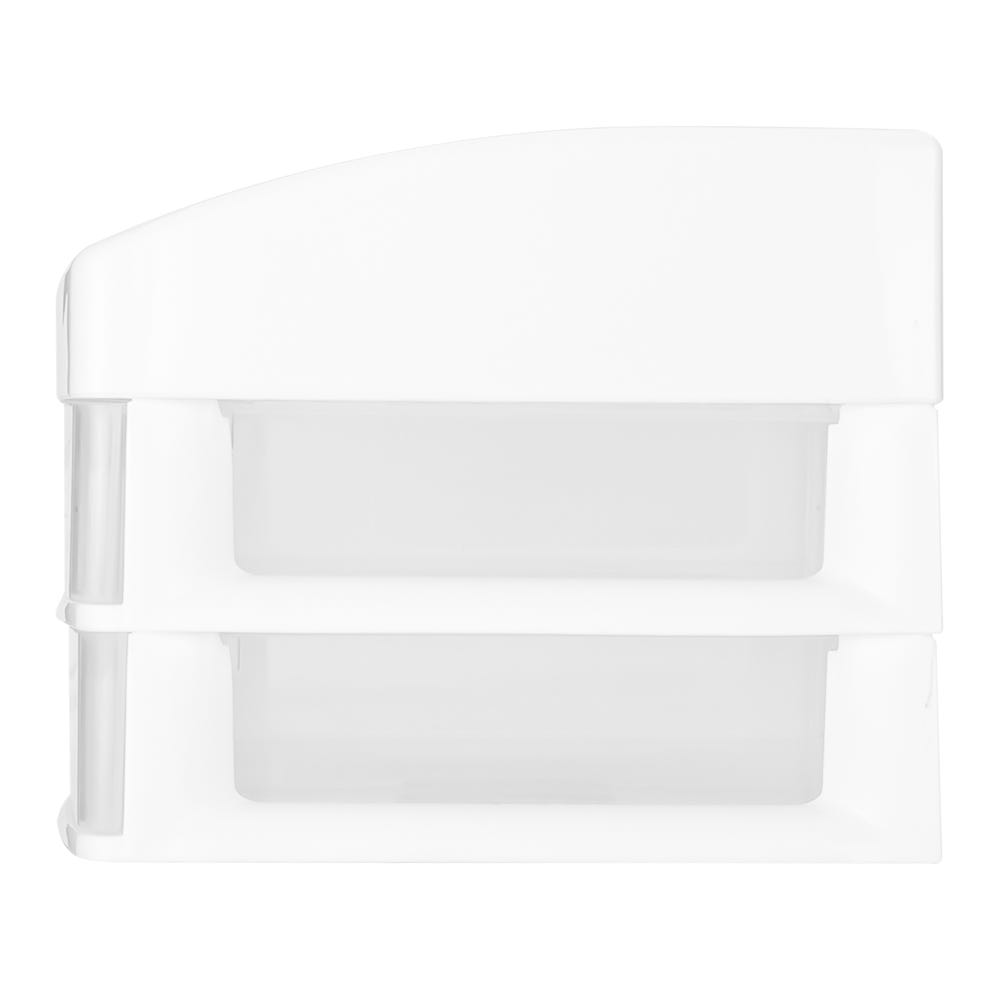 Organizador de maquillaje de polipropileno con dos cajones 8102 Italhome