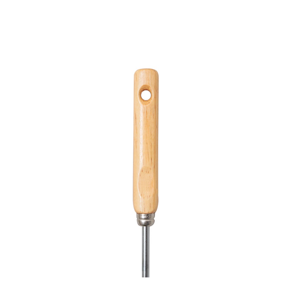 Espumadera de acero inoxidable con mango de madera chico VAL070 Valery