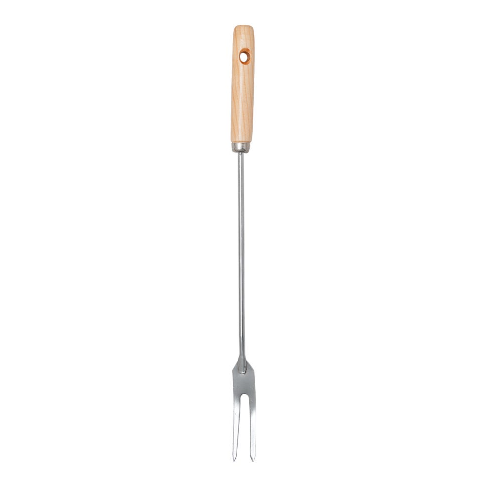 Tenedor de acero inoxidable con mango de madera largo VAL115 Valery