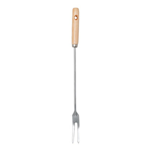 Tenedor de acero inoxidable con mango de madera largo VAL115 Valery