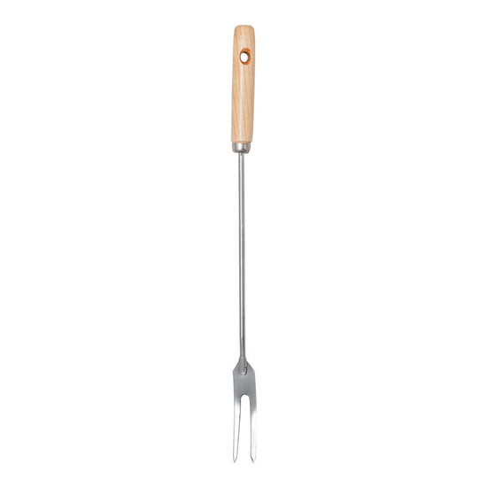 Tenedor de acero inoxidable con mango de madera largo VAL115 Valery
