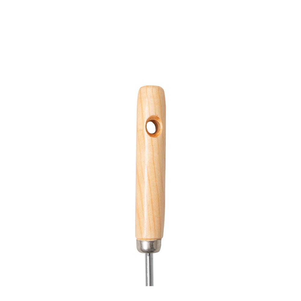 Tenedor de acero inoxidable con mango de madera largo VAL115 Valery