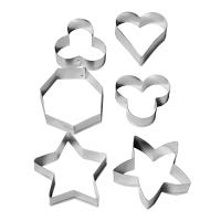 Cortador de galletas de acero estanado 6 piezas VAL118 Valery