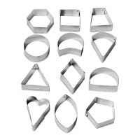 Cortador de galletas de acero estanado 12 piezas VAL119 Valery