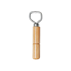 Destapador simple de acero inoxidable con mango madera VAL044 Valery – vista 2