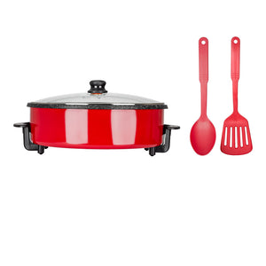 Sartén eléctrico de aluminio 7.5 litros rojo BEFP42 Bogner