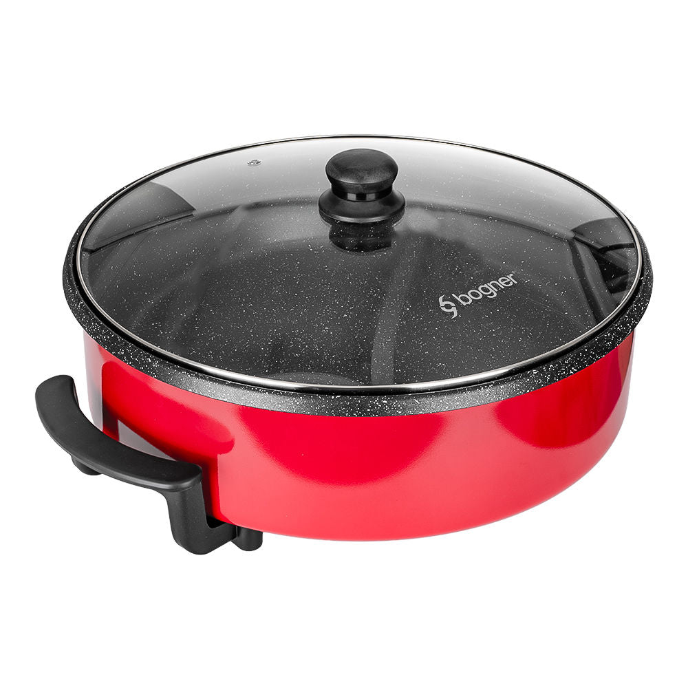 Sartén eléctrico de aluminio 7.5 litros rojo BEFP42 Bogner