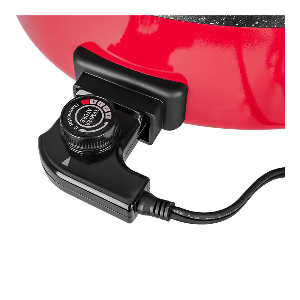 Sartén eléctrico de aluminio 7.5 litros rojo BEFP42 Bogner