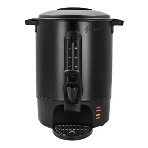 Cafetera percoladora de acero inoxidable 60 tazas negro BCM10L Bogner