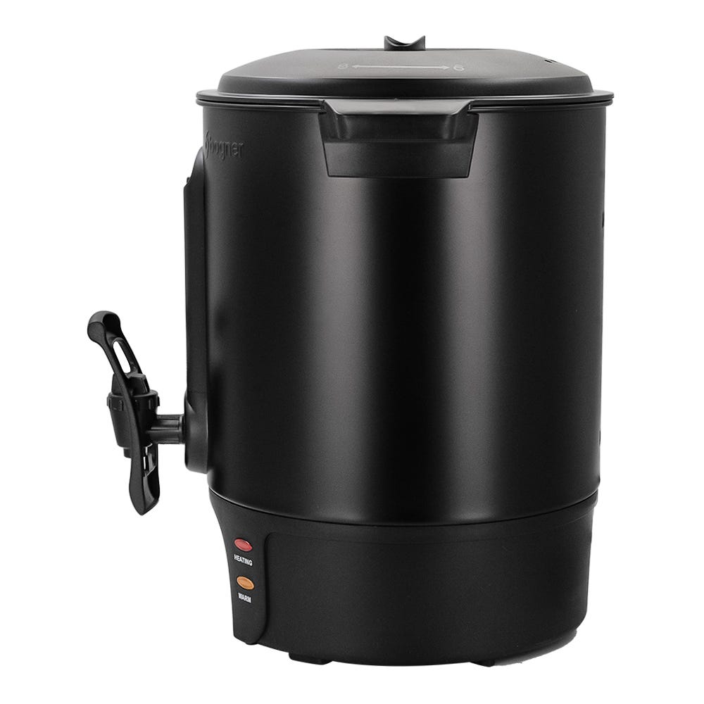 Cafetera percoladora de acero inoxidable 60 tazas negro BCM10L Bogner