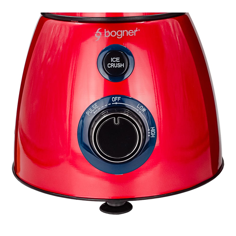 Licuadora para moler hielo 2 velocidades roja BSB05R Bogner