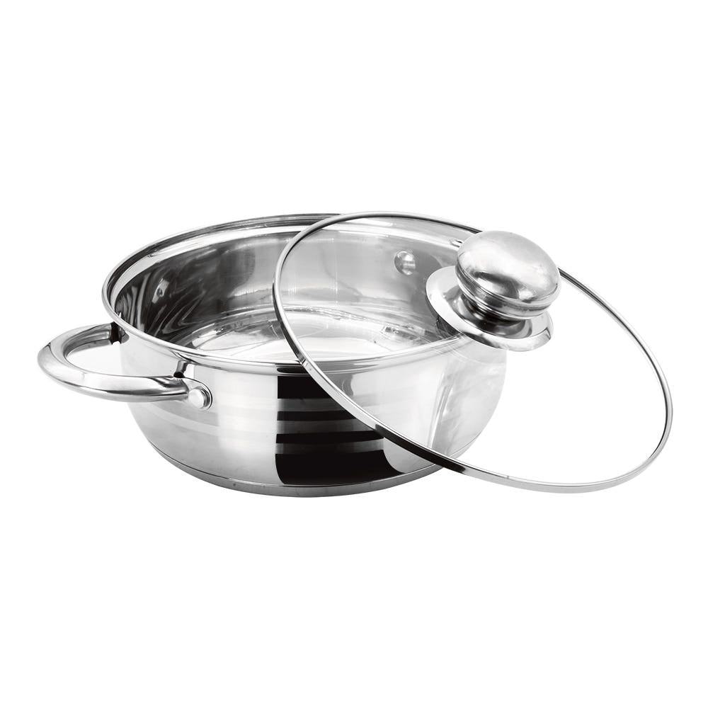 Olla baja de acero inoxidable acabado espejo Qualité