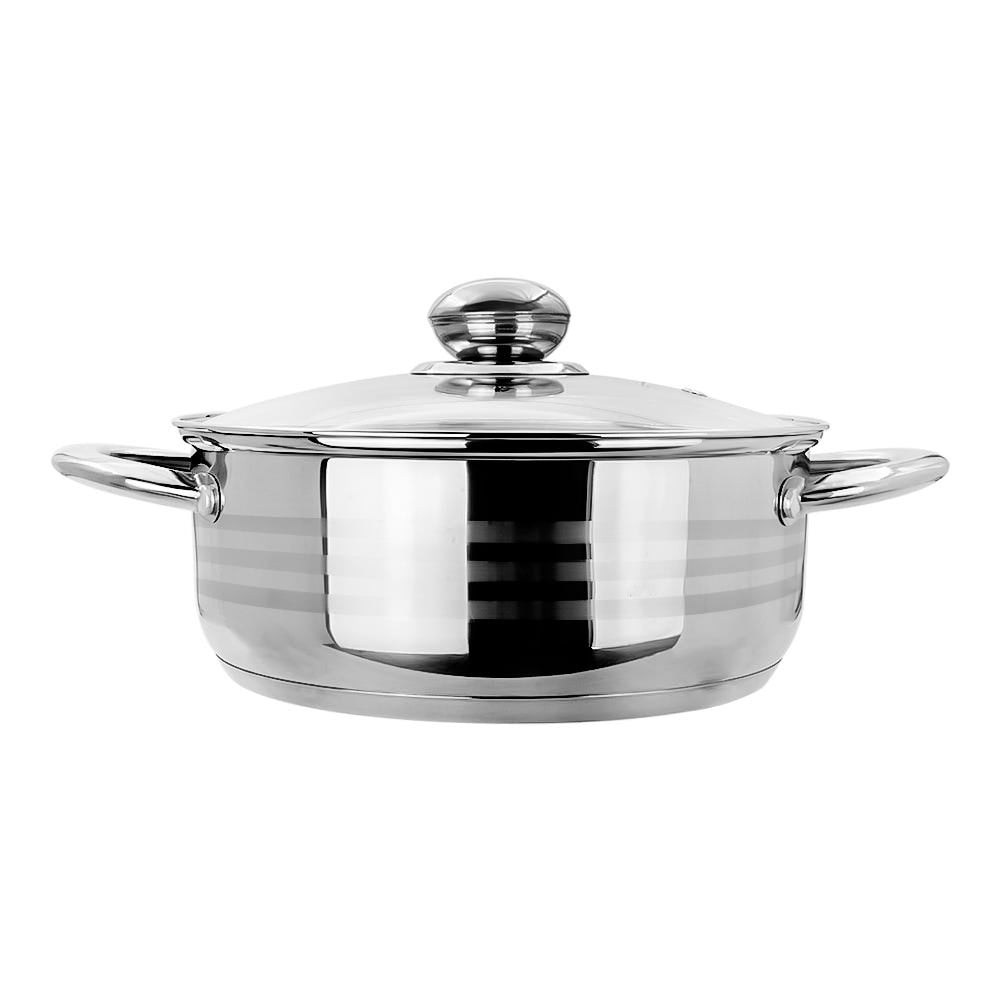 Olla baja de acero inoxidable acabo espejo 2.5 L Qualité