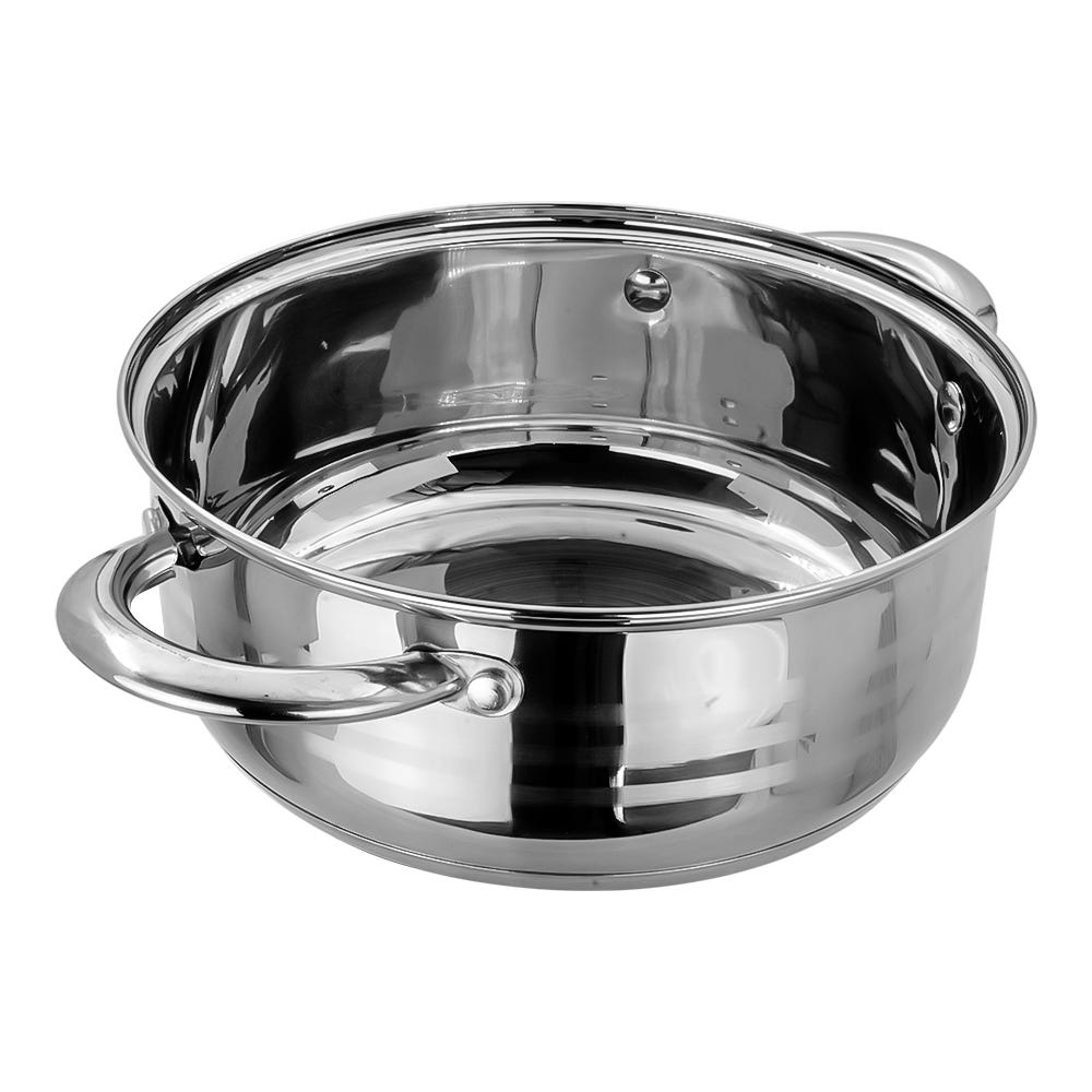 Olla baja de acero inoxidable acabo espejo 2.5 L Qualité