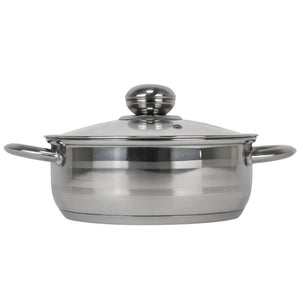 Olla baja de acero inoxidable 4.350 L Qualité
