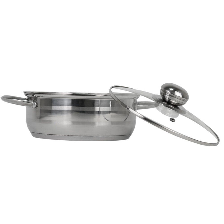 Olla baja de acero inoxidable 4.350 L Qualité