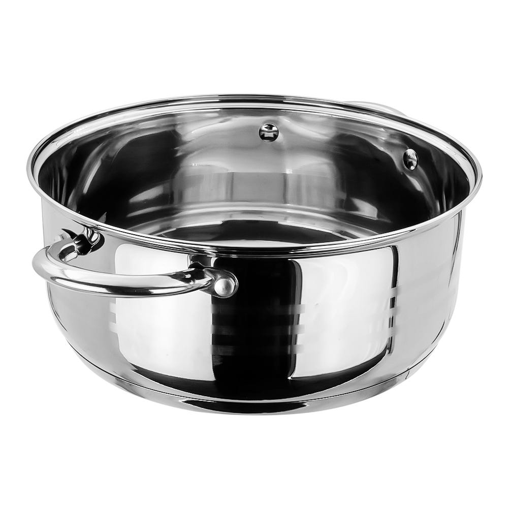 Olla baja de acero inoxidable acabado espejo 4.5 L Qualité