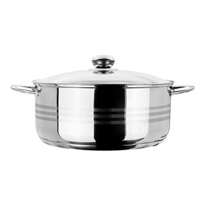 Olla baja de acero inoxidable acabado espejo 6 L Qualité