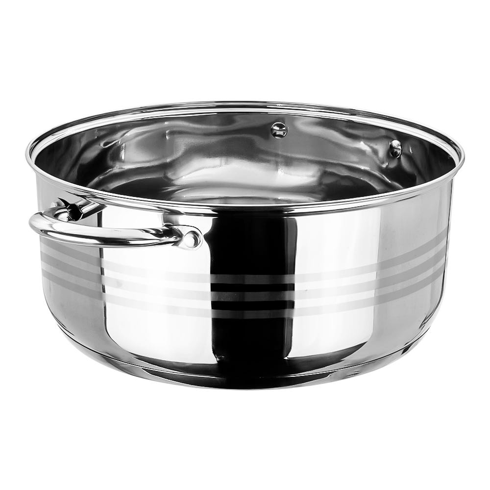 Olla baja de acero inoxidable acabado espejo 6 L Qualité